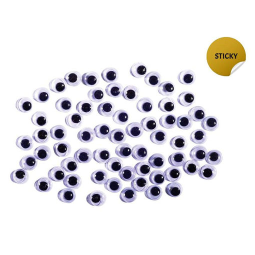 Picture of GOOGLY EYES STICKY 7MM - 70 PACK